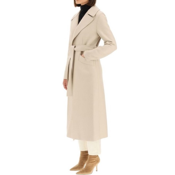 Harris Wharf London Long Pressed Wool Coat - Picture 2 of 7